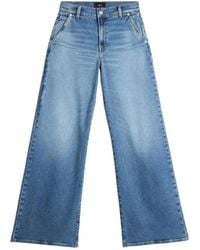 7 For All Mankind - Wide Jeans - Lyst