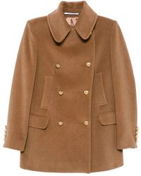 Tagliatore - Jassen ,Bruin ,Wol Blanche Coat - Lyst