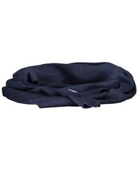 North Sails - Accessoires ,Blauw ,Katoen Ribgebreide Sjaal - Lyst