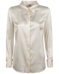 Elisabetta Franchi - Stilvolles Hemd 193 Butter - Lyst