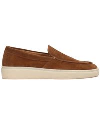 Kazar - Braune Wildleder-Sneakers Für Herren Im Mokassin-Schnitt - Lyst