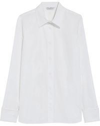 Max Mara - Overhemden ,Wit ,Witte Optische Knut Mode Top - Lyst