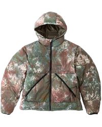 Gramicci - Jassen ,Veelkleurig ,Nylon Korte Down Puffer Hooded Jacket - Lyst