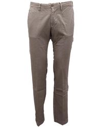 Woolrich - Klassieke Chino Slim Broek Tortora - Lyst