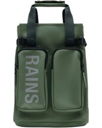 Rains - Tassen ,Groen ,Polyester Texel Tote Backpack W3 - Lyst