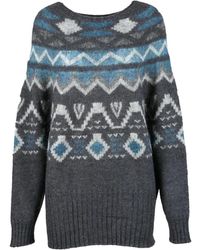Alpha Studio - Round-Neck Knitwear - Lyst