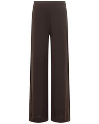 Alberta Ferretti - Broeken ,Bruin ,Pantalone Jersey - Lyst