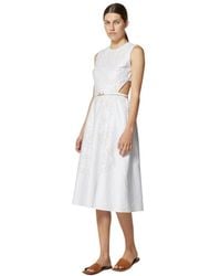 Silvian Heach - Midi-Kleid Mit Stickereien Und Cut-Out-Details - Lyst