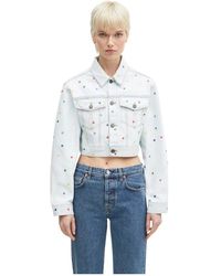 Fiorucci - Confetti Dot Cropped Denim Jacket - Lyst