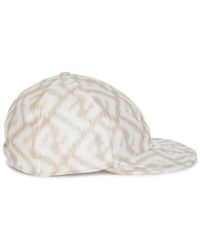 Fendi - Ff Logo-Print Seiden Baseball Cap - Lyst