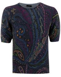 Etro - Truien & Vesten ,Veelkleurig ,Wol Zachte Wol Kasjmier Trui - Lyst