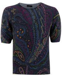Etro - Round-Neck Knitwear - Lyst