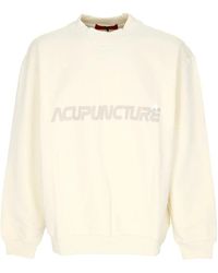 Acupuncture - Hoodies & Sweatvesten ,Katoen Licht Crewneck Sweatshirt Met Bear Print - Lyst