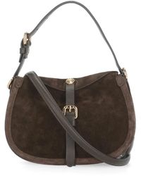 Etro - Tassen ,Bruin ,Leer Small Suede Pony Bag - Lyst