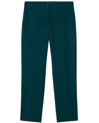 Oltre - Broeken ,Blauw ,Polyester Regular Corduroy Broek - Lyst