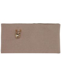 Philosophy Di Lorenzo Serafini - Beiger Schal Mit Goldmetall-Detail - Lyst
