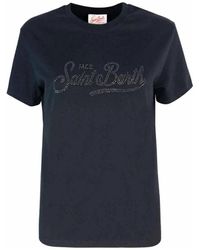 Mc2 Saint Barth - Baumwoll-jersey t-shirt mit kurzen ärmeln - Lyst