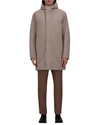 Herno - Jassen ,Grijs ,Polyester Blouson - Lyst