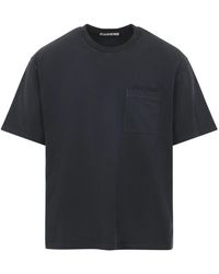 Marni - Tops ,Zwart ,Katoen Katoenen T-Shirt Met Ton-Sur-Ton Patches - Lyst
