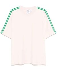 adidas - Slim-Fit Katoenen T-Shirt Met Contraststiksels - Lyst