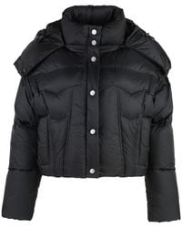 Tatras - Daunenjacke mit kapuze und logo-patch - Lyst