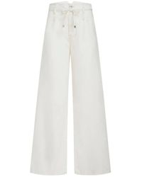 Etro - Jeans culotte denim blanco - Lyst