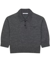 Givenchy - Tops ,Grijs ,Wol Polo Top Van Wol - Lyst