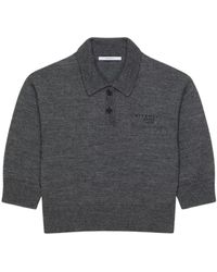 Givenchy - Tops ,Grijs ,Wol Polo Top Van Wol - Lyst