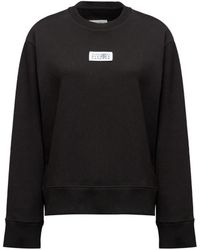 MM6 by Maison Martin Margiela - Schwarzer Zahlen Applikation Crew Neck Pullover - Lyst