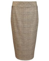 D.exterior - Rokken ,Bruin ,Leer Midi Rok - Lyst