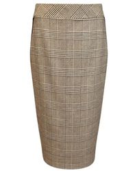 D.exterior - Rokken ,Bruin ,Leer Midi Rok - Lyst