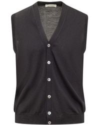 FILIPPO DE LAURENTIIS - Blauer strickweste - Lyst