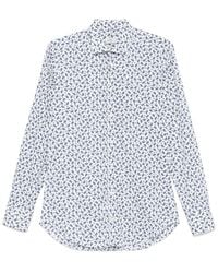 Etro - Overhemden ,Wit ,Katoen Wit Overhemd Met Lange Mouwen En Knopen - Lyst