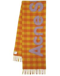 Acne Studios - Sciarpa veda arancione - elegante e vibrante - Lyst