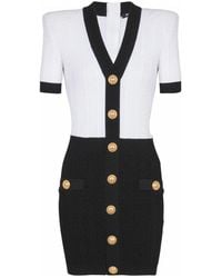 Balmain - Knitted Dresses - Lyst