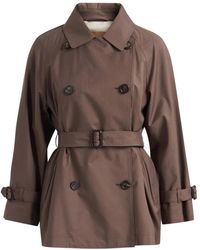 Max Mara - Jassen ,Bruin ,Katoen Mtccalle Trench - Lyst