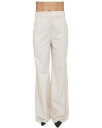 Marella - Broeken ,Wit ,Polyester Pantalone Lungo - Lyst