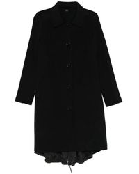 High - Jassen ,Zwart ,Wol Oversized Wollenmix Jas Met Trekkoordzoom - Lyst