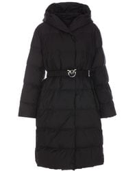 Pinko - Schwarze Mäntel Für Frauen - Lyst