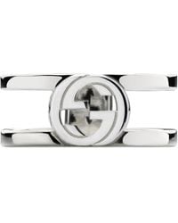Gucci - Interlocking interlocking g ring aus sterlingsilber_groß 9mm - Lyst