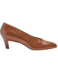 SCAROSSO - Schoenen ,Bruin ,Leer Deva Pumps - Lyst