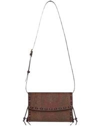Etro - Tassen ,Bruin ,Leer Arnica Schoudertas - Lyst