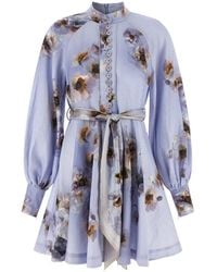 Zimmermann - Hypnotic Buttoned Mini Dress - Lyst