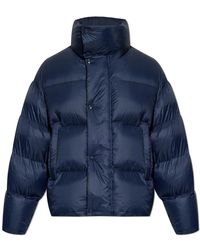 DSquared² - Jassen ,Blauw ,Leer Geïsoleerde Jas - Lyst
