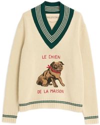 Valentino - V-Neck Knitwear - Lyst