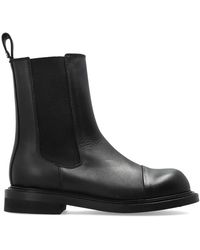 Moschino - Schoenen ,Zwart ,Leer Leren Chelsea Boots - Lyst