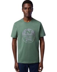 North Sails - T-shirt aus organischer und recycelter baumwolle - Lyst