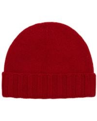 Drumohr - Accessoires ,Rood ,Kasjmier Rode Cashmere Beanie Geschenkdoos - Lyst