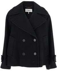 Chloé - Double-Breasted Coats - Lyst