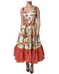 Dolce & Gabbana - Midi Dresses - Lyst